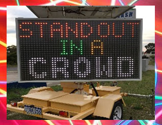 attract street side attention LED promo signs